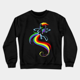 Flowing Rainbow Crewneck Sweatshirt